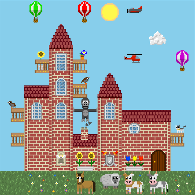 2D Mansion #173 static NFT preview