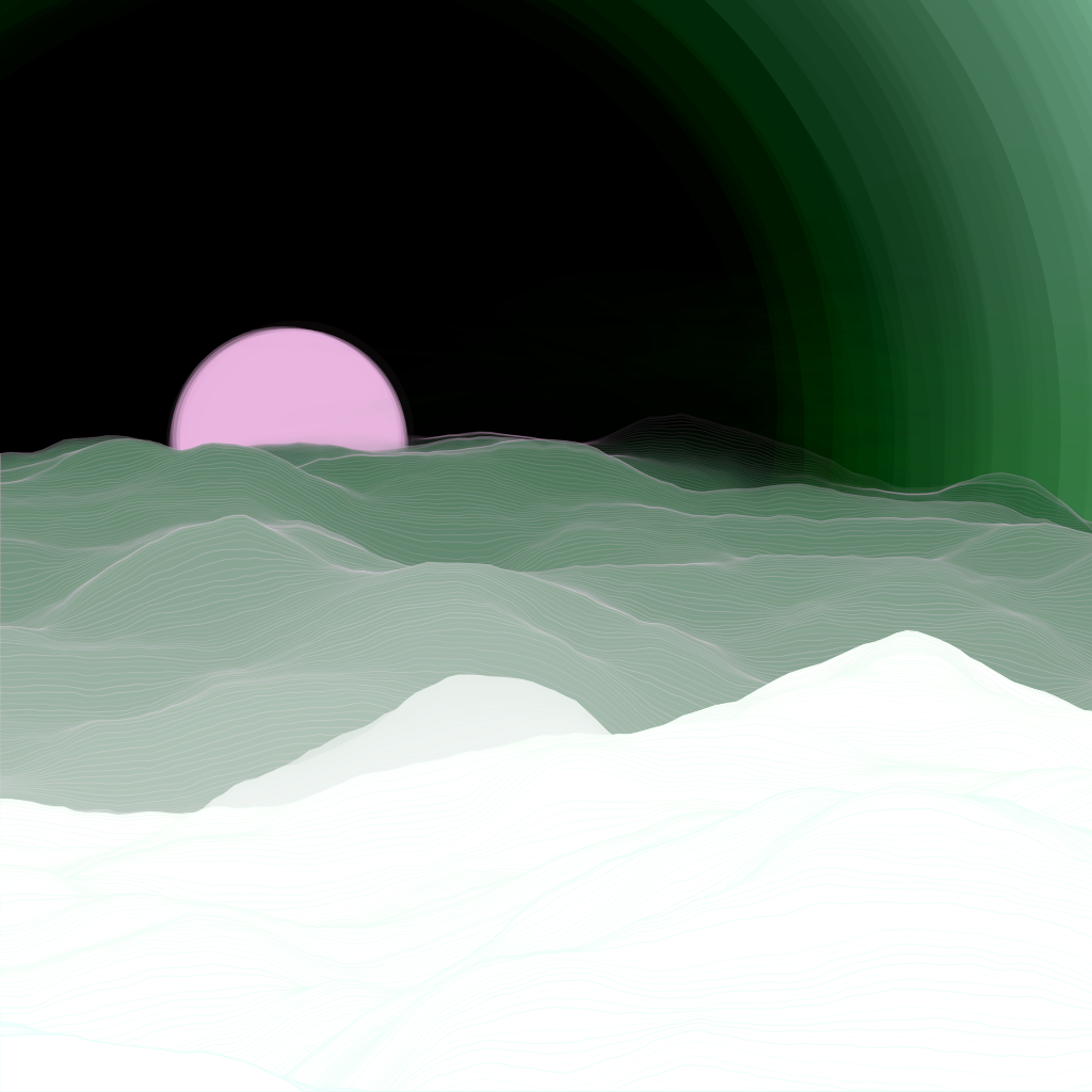 Valley at Dawn #121 static NFT preview