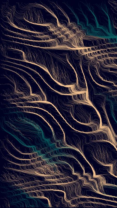 Algoscapes | Rock-face #101 static NFT preview