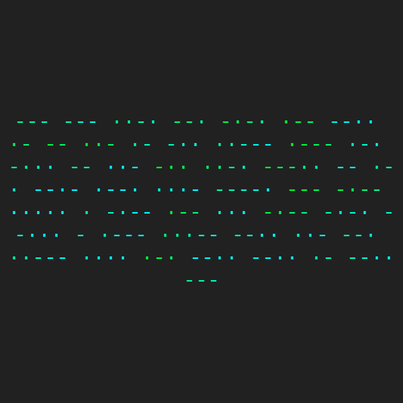 Hash > Morse #9 static token preview