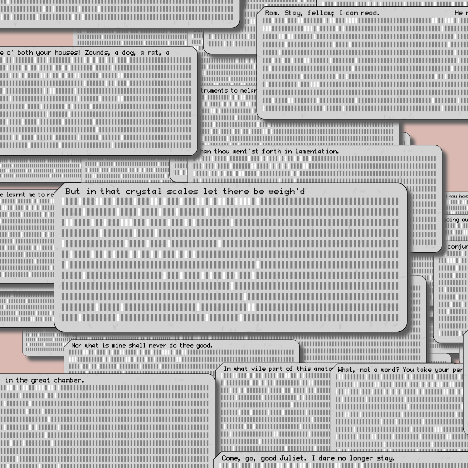 Romeo and Juliet on Punched Cards (Free) #66 static NFT preview
