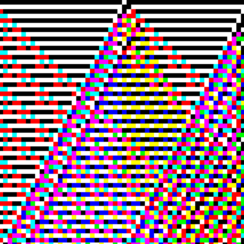 RGB Elementary Cellular Automaton #941 static token preview