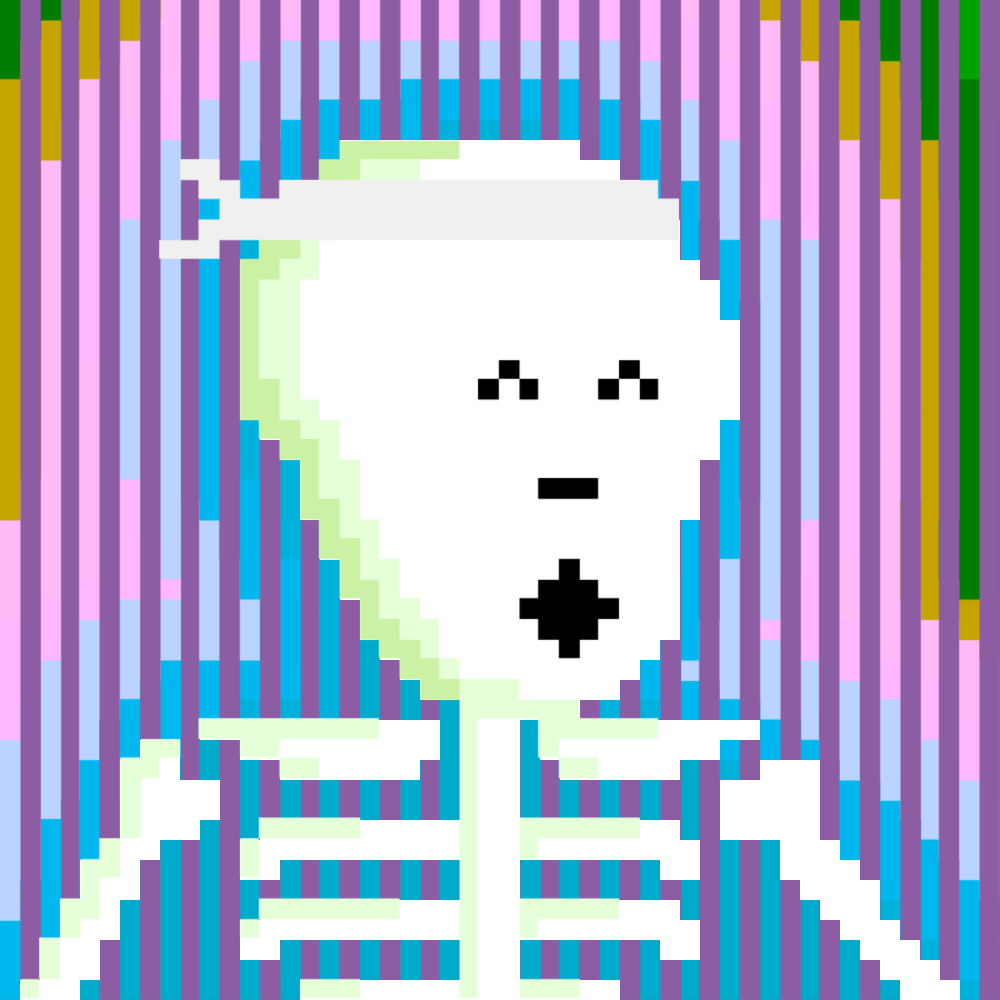 PIXEL SKULLETTI 1 #170 static NFT preview