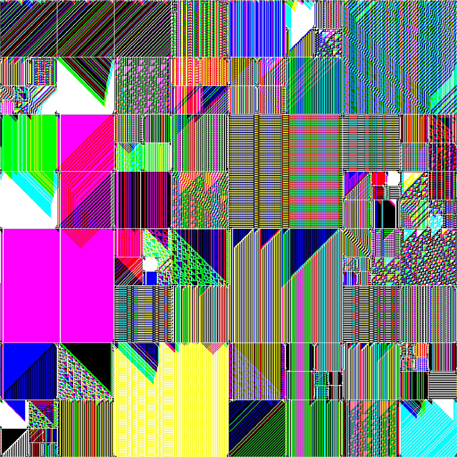 RULES (for Elementary Cellular Automata) #401 static token preview