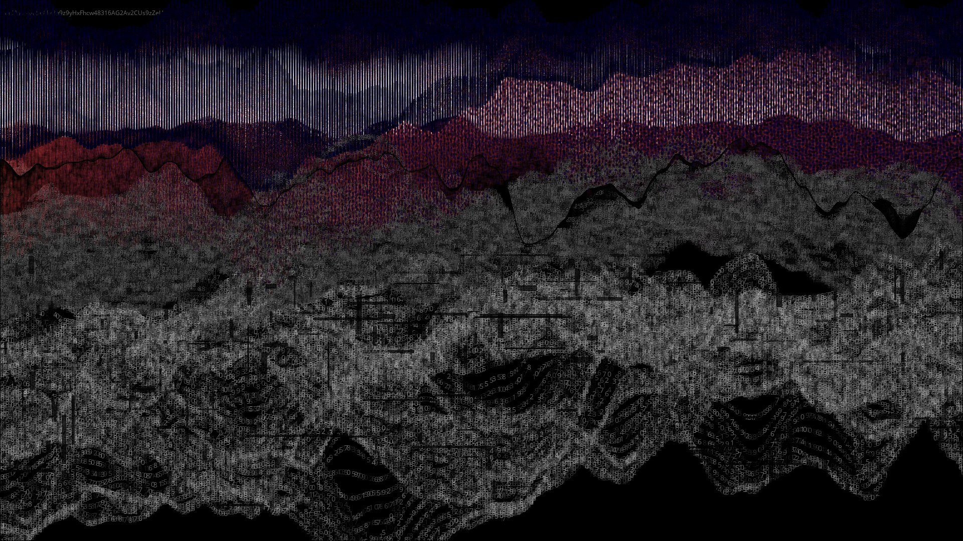Pixel rain in a data landsacape #75 static token preview