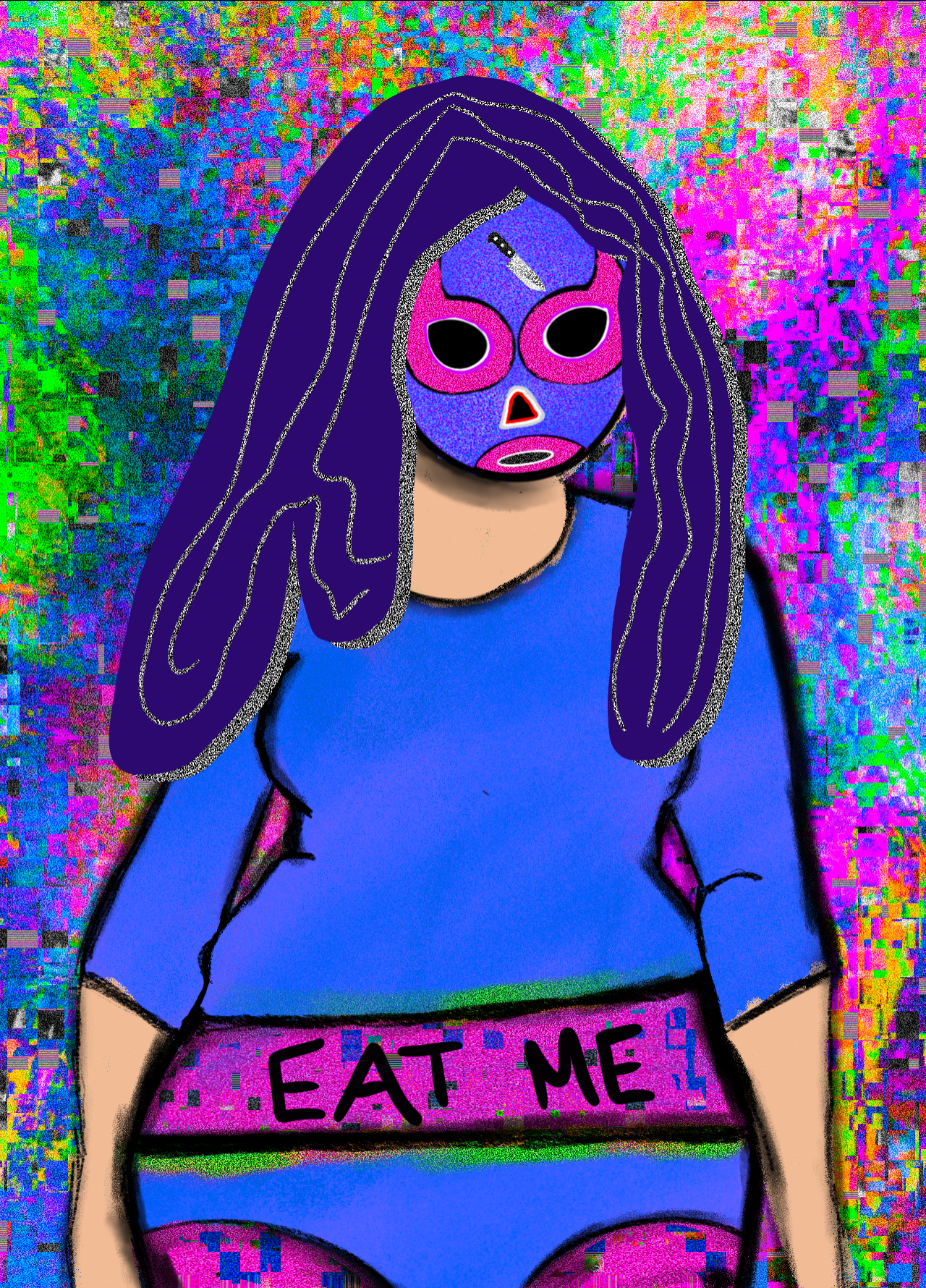 NFT luchadora #118 static token preview