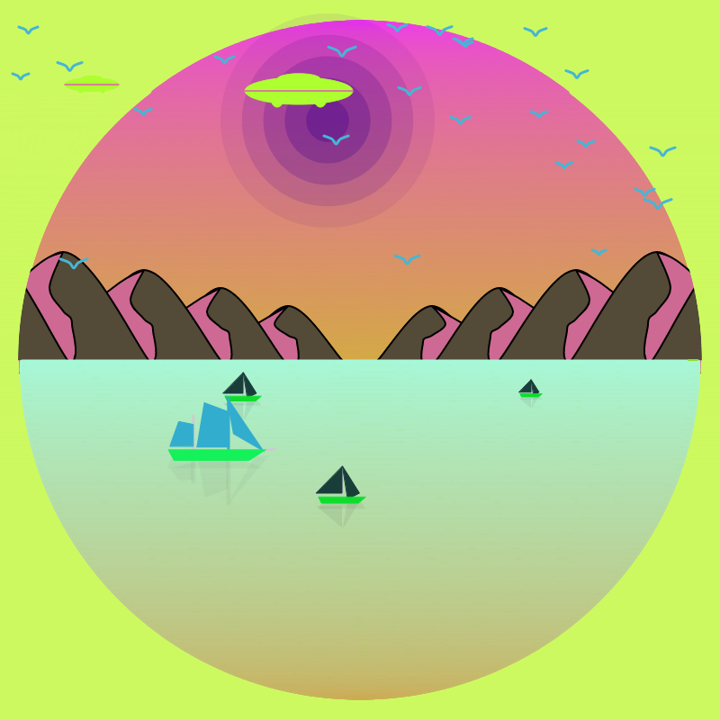 Sunset View #51 static NFT preview