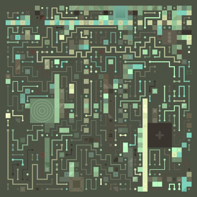 Scattered Pathways #221 static NFT preview