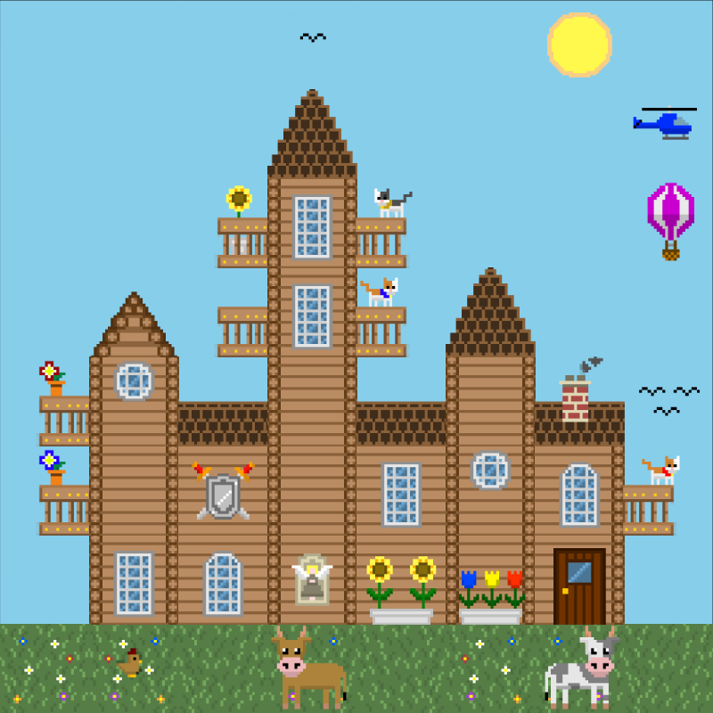 2D Mansion #430 static NFT preview