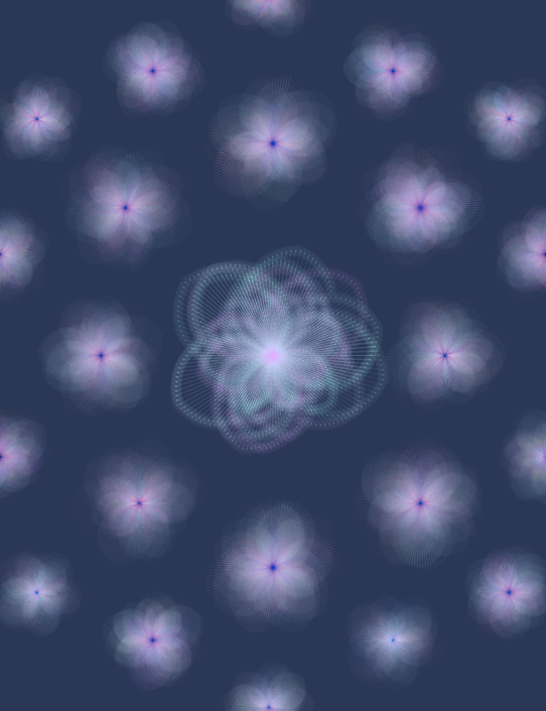 Fairy flower pattern #152 static NFT preview