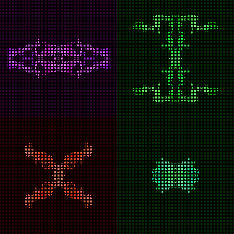 Dither Creatures 2x2 #28 static NFT preview