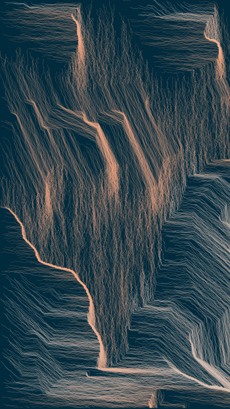 Algoscapes | Rock-face #719 static token preview