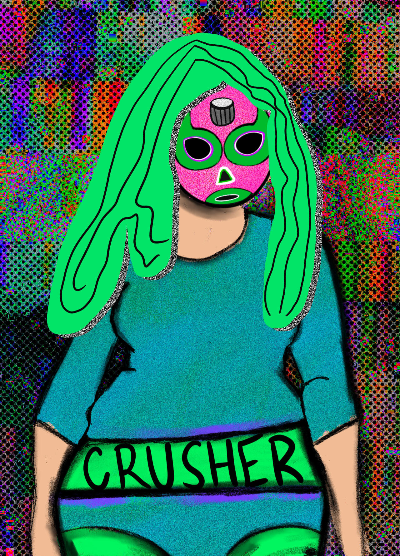 NFT luchadora #6 static NFT preview