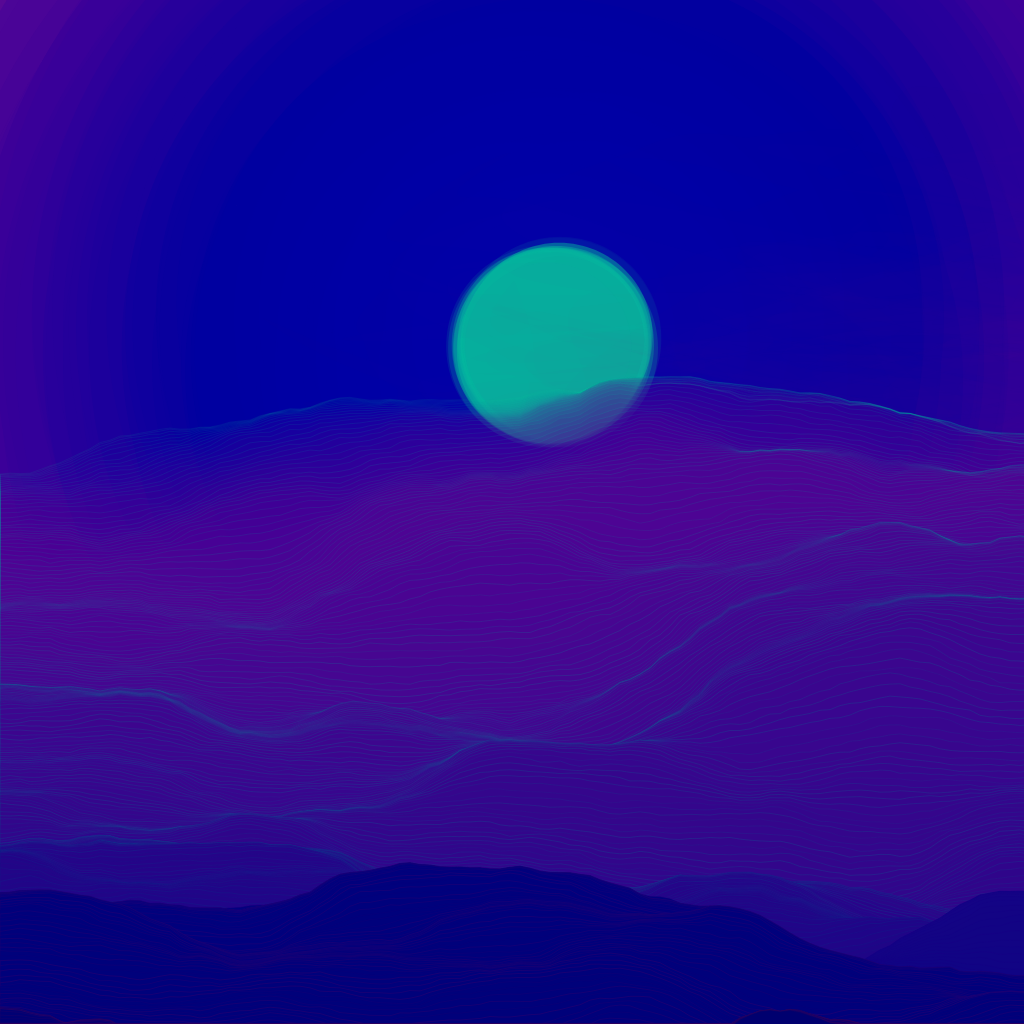 Valley at Dawn #136 static NFT preview