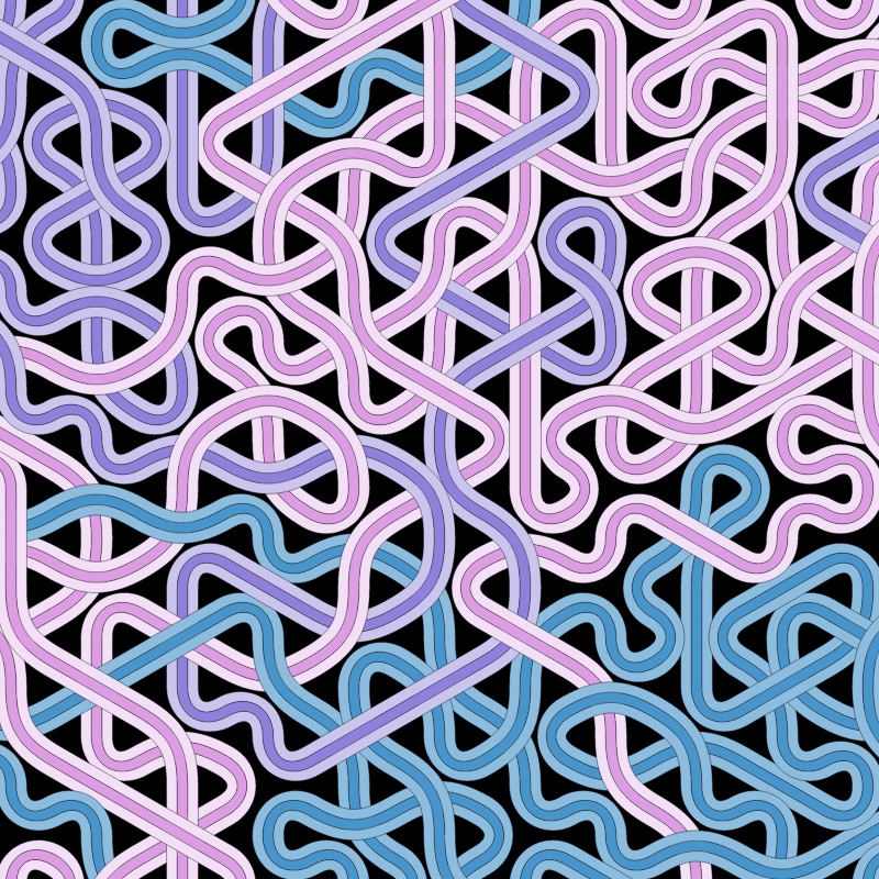 Bézier Truchet #194 static token preview