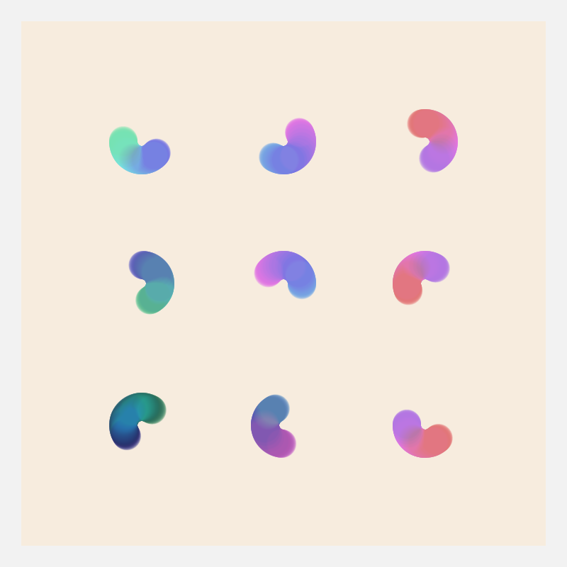 Bean Squiggles #5 static token preview