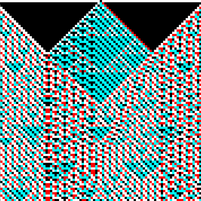RGB Elementary Cellular Automaton #441 static token preview