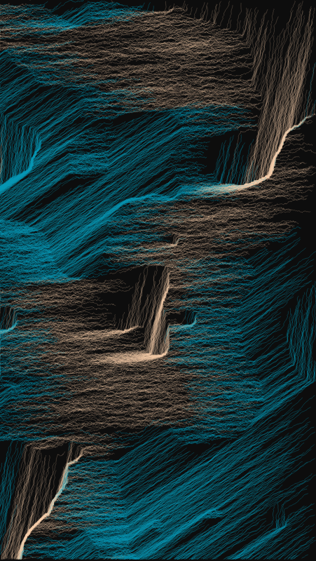 Algoscapes | Rock-face #656 static token preview
