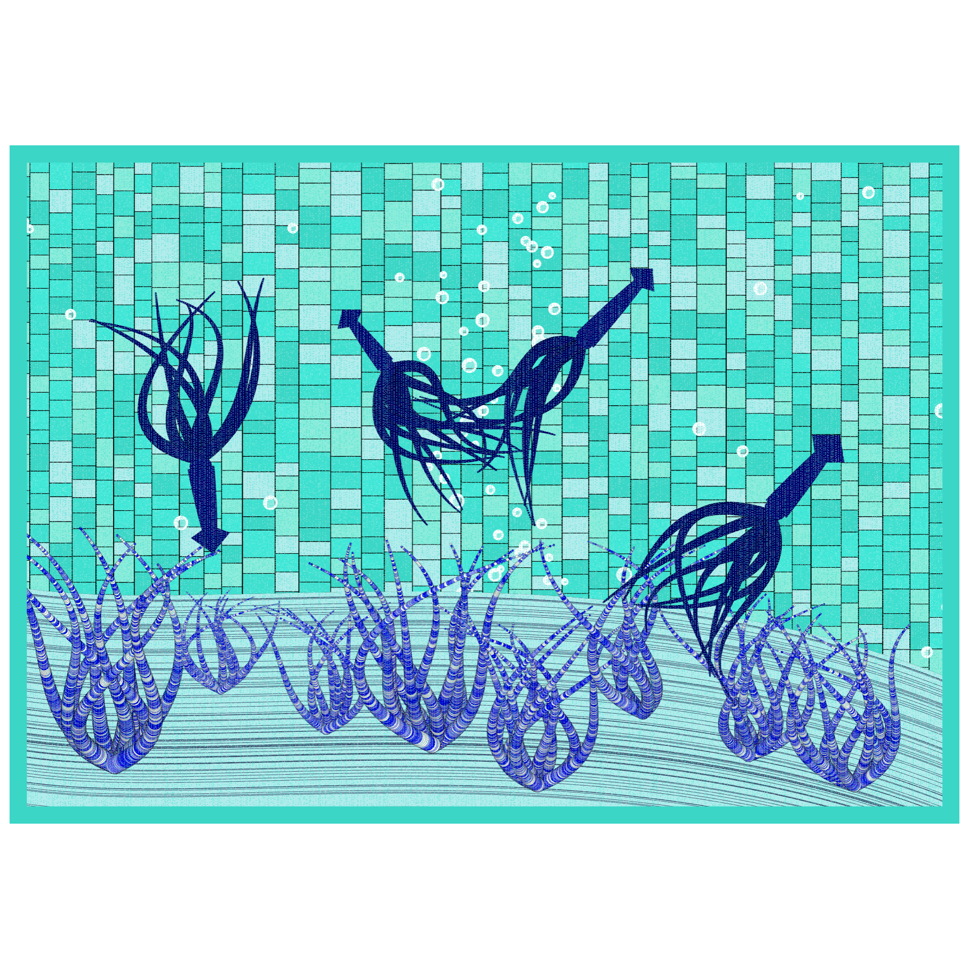 Bézier Aquarium 🦑 #40 static token preview