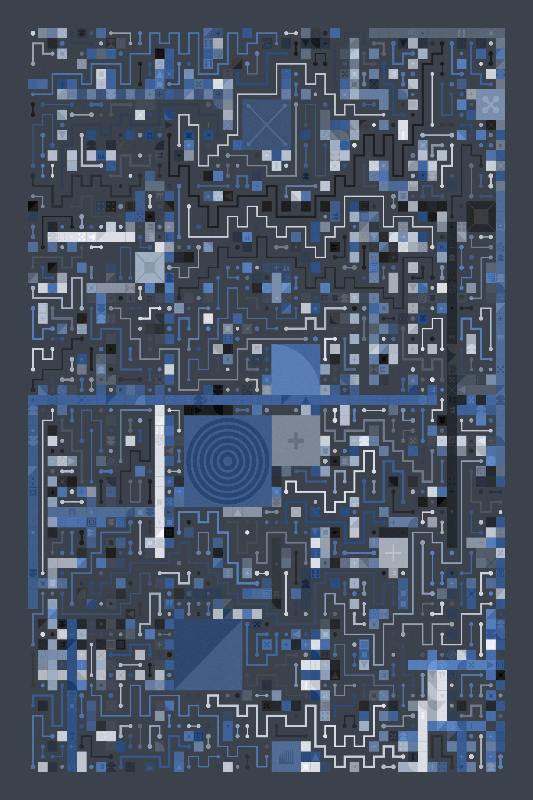 Scattered Pathways #341 static NFT preview