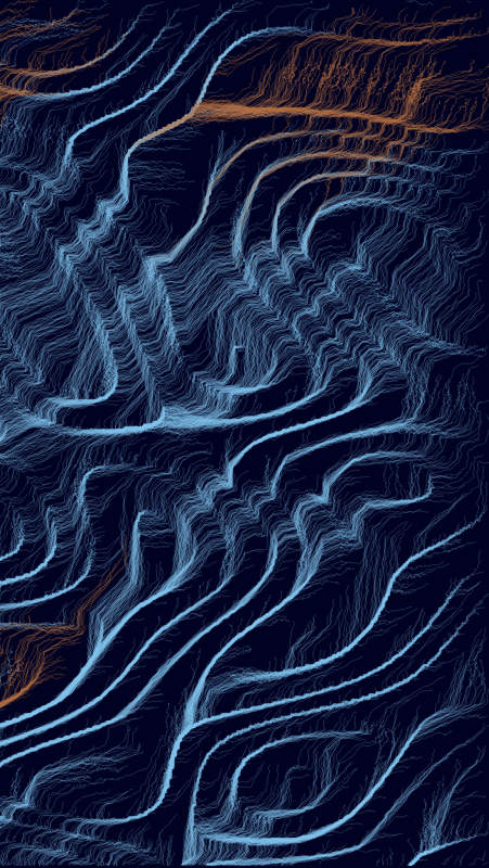 Algoscapes | Rock-face #753 static NFT preview