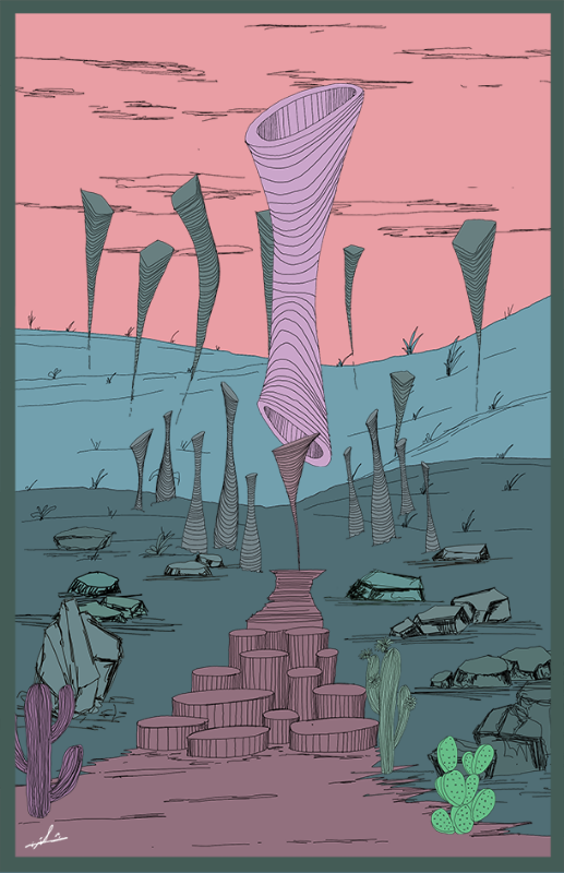 Skyward Garden #zentangle_world #21 static token preview