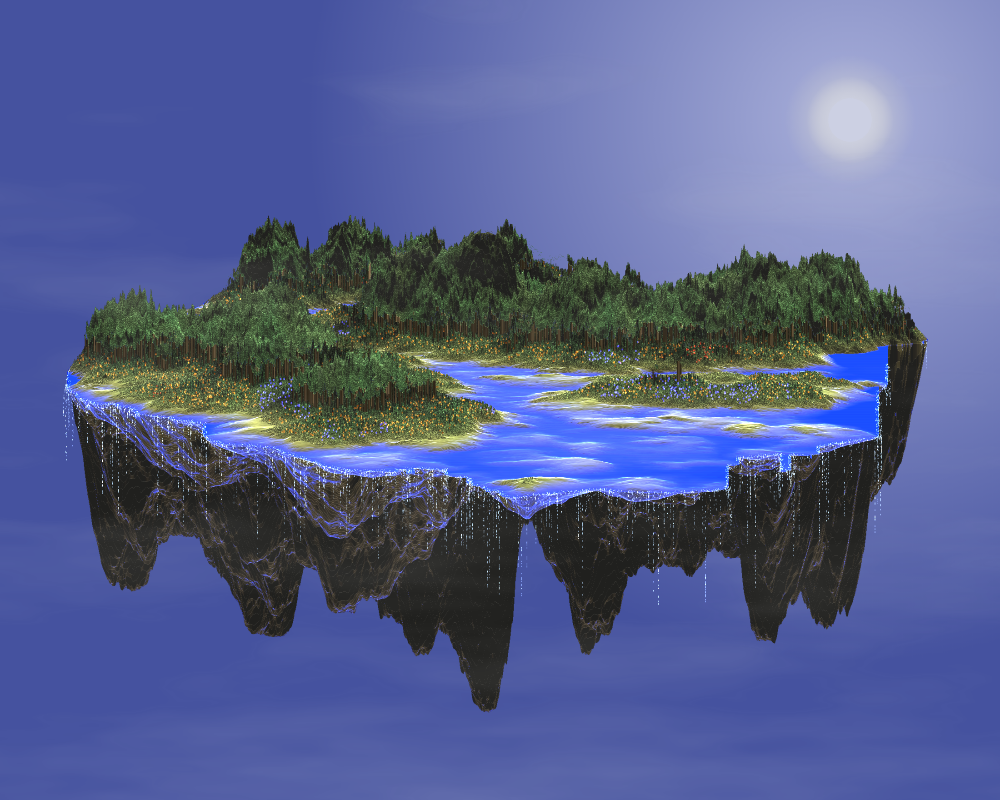 floating island #73 static NFT preview