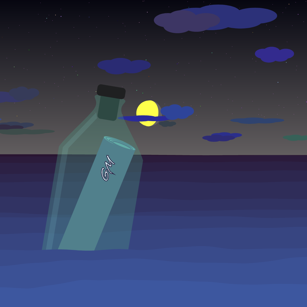 message in the bottle #65 static token preview