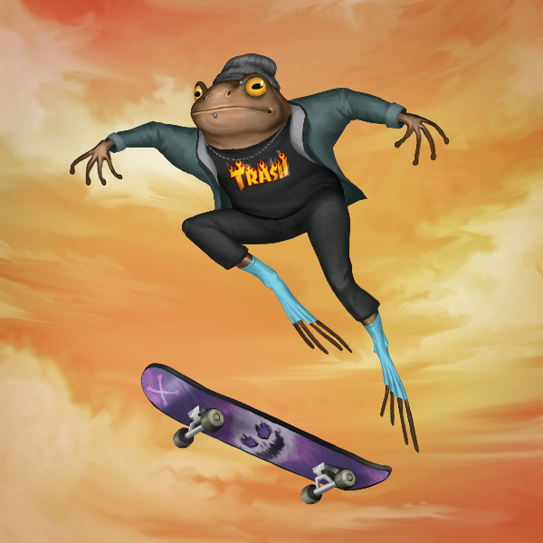 SKATER FROGS 🐸 #24 static token preview