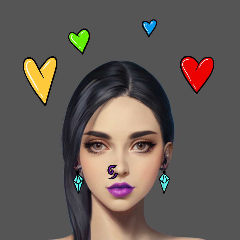 xtzbeauties #54 static NFT preview
