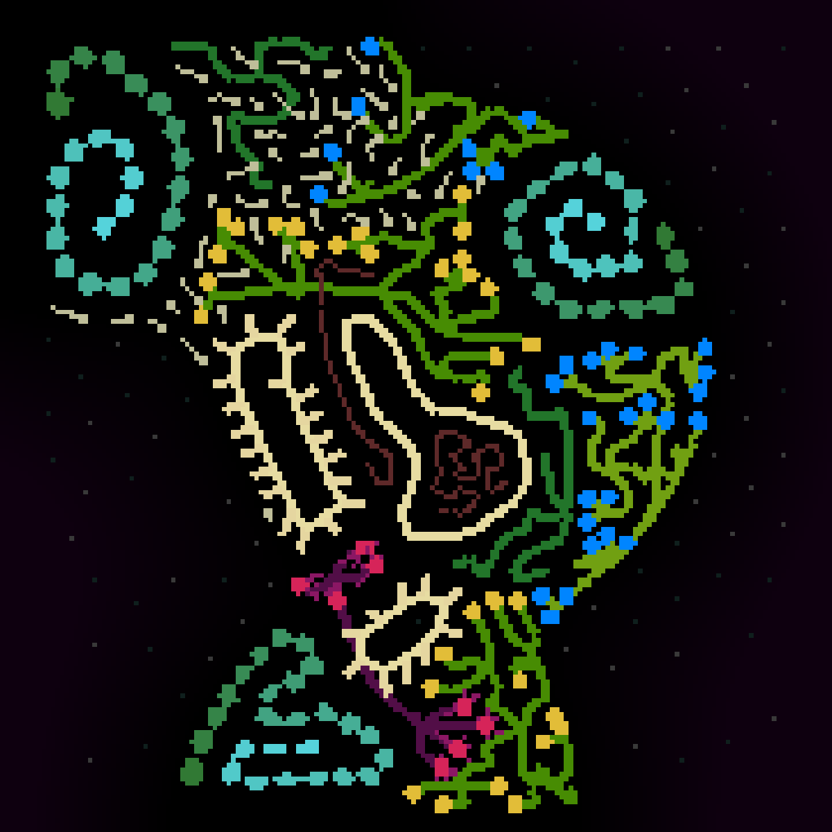 spaceplant #142 static NFT preview