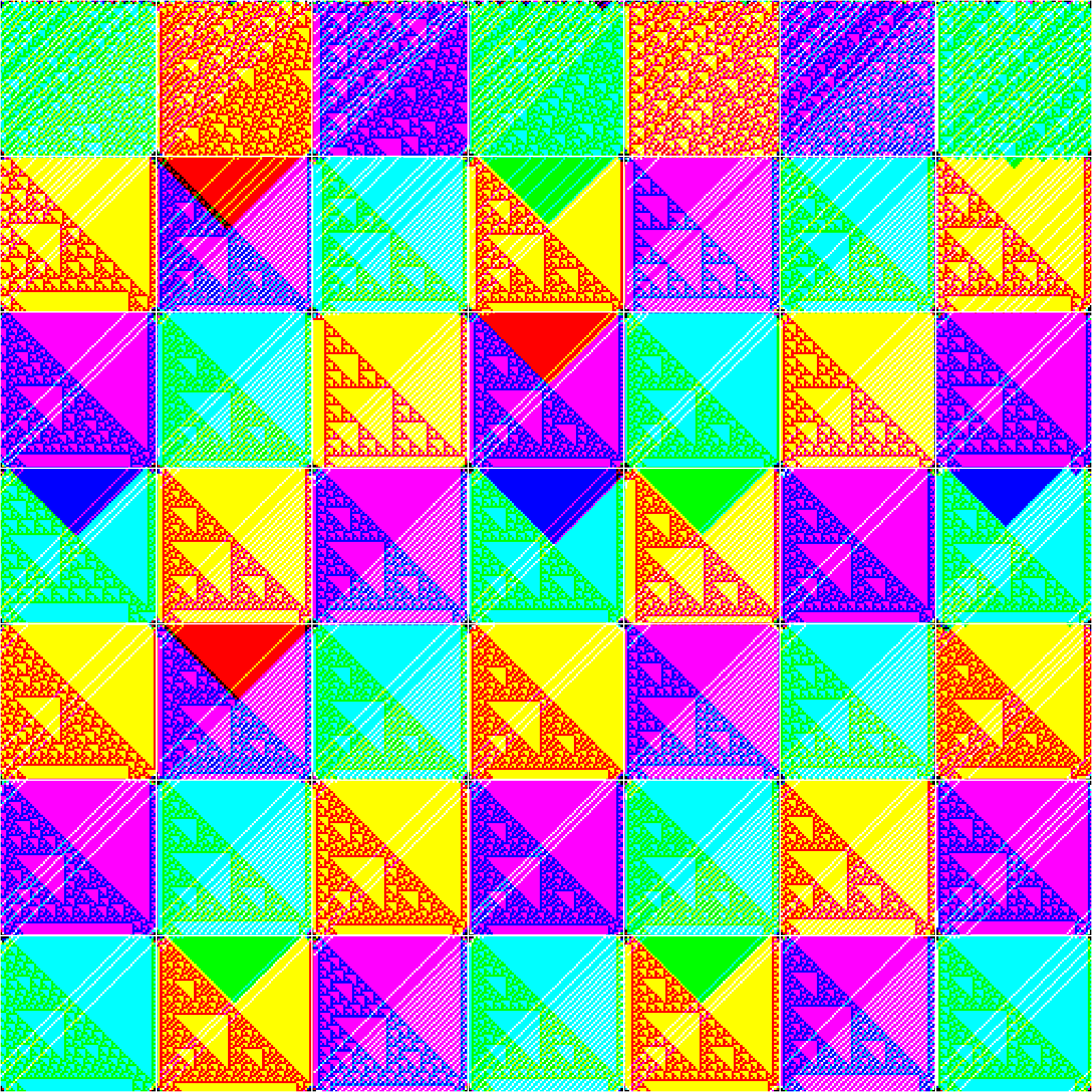 RULES (for Elementary Cellular Automata) #59 static token preview