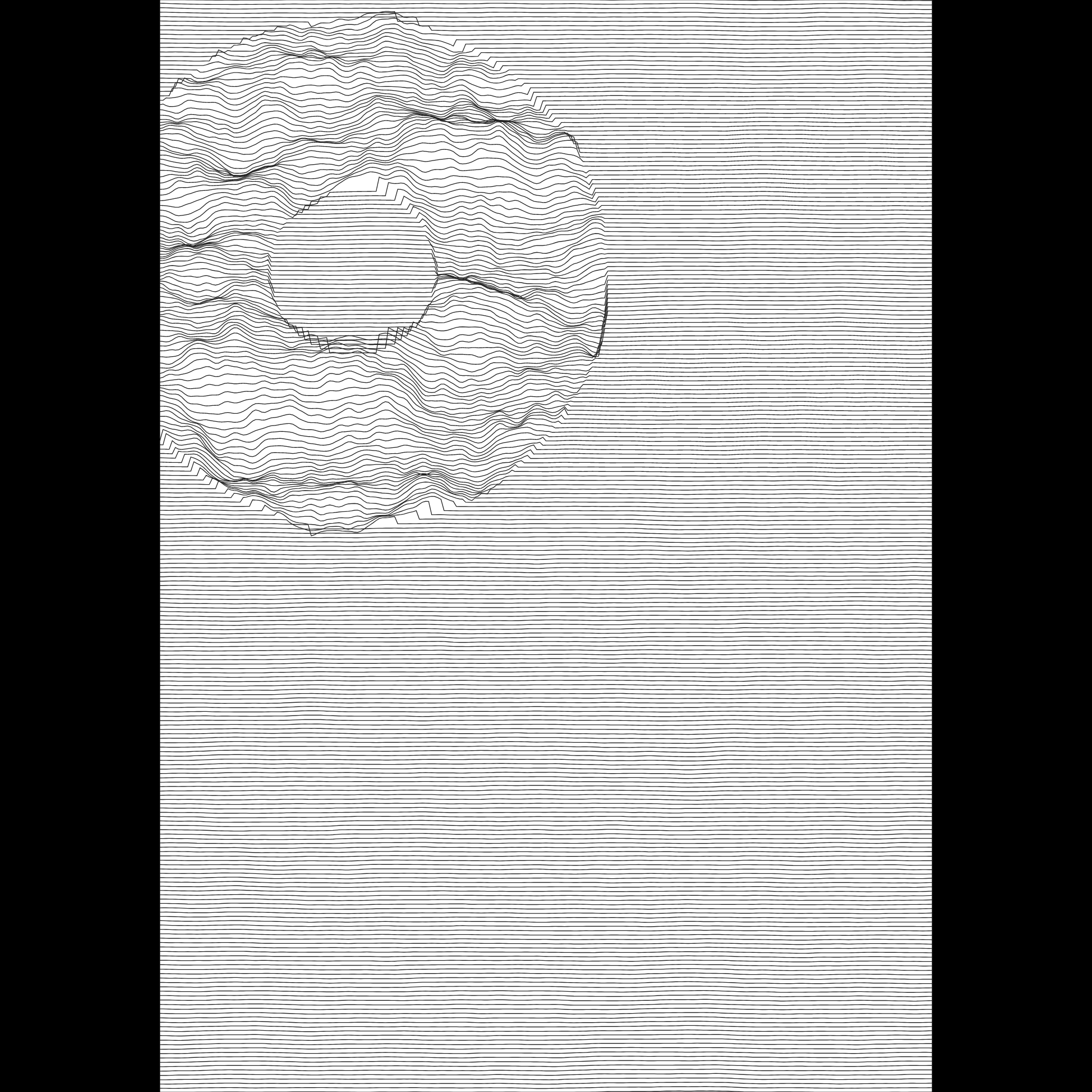 Waves Circle (For Plotter) #36 static NFT preview