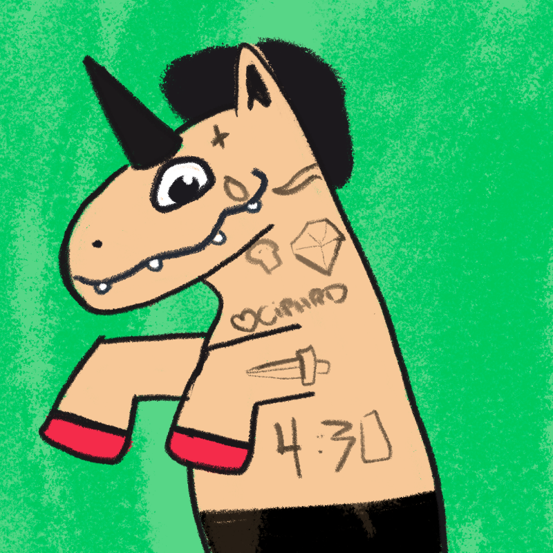 Peculiar unicornos #303 static token preview