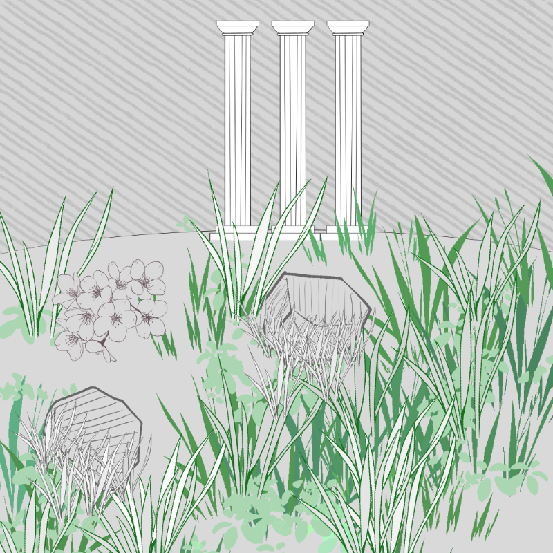 Wild Grass and Rubble #9 static token preview