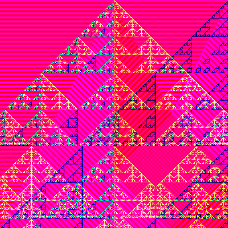 RGB Elementary Cellular Automaton #804 static token preview