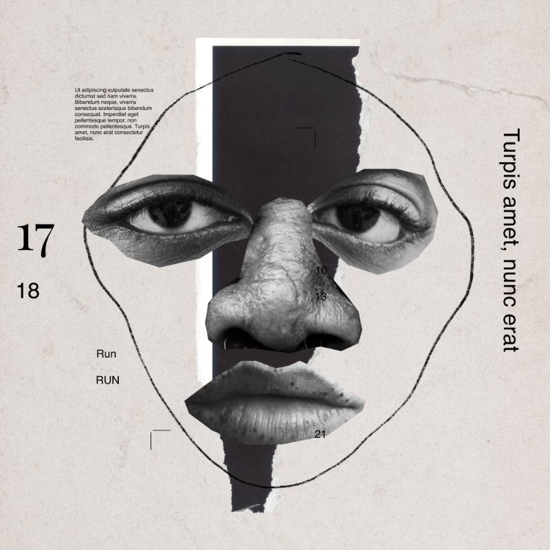 Collage faces #74 static NFT preview