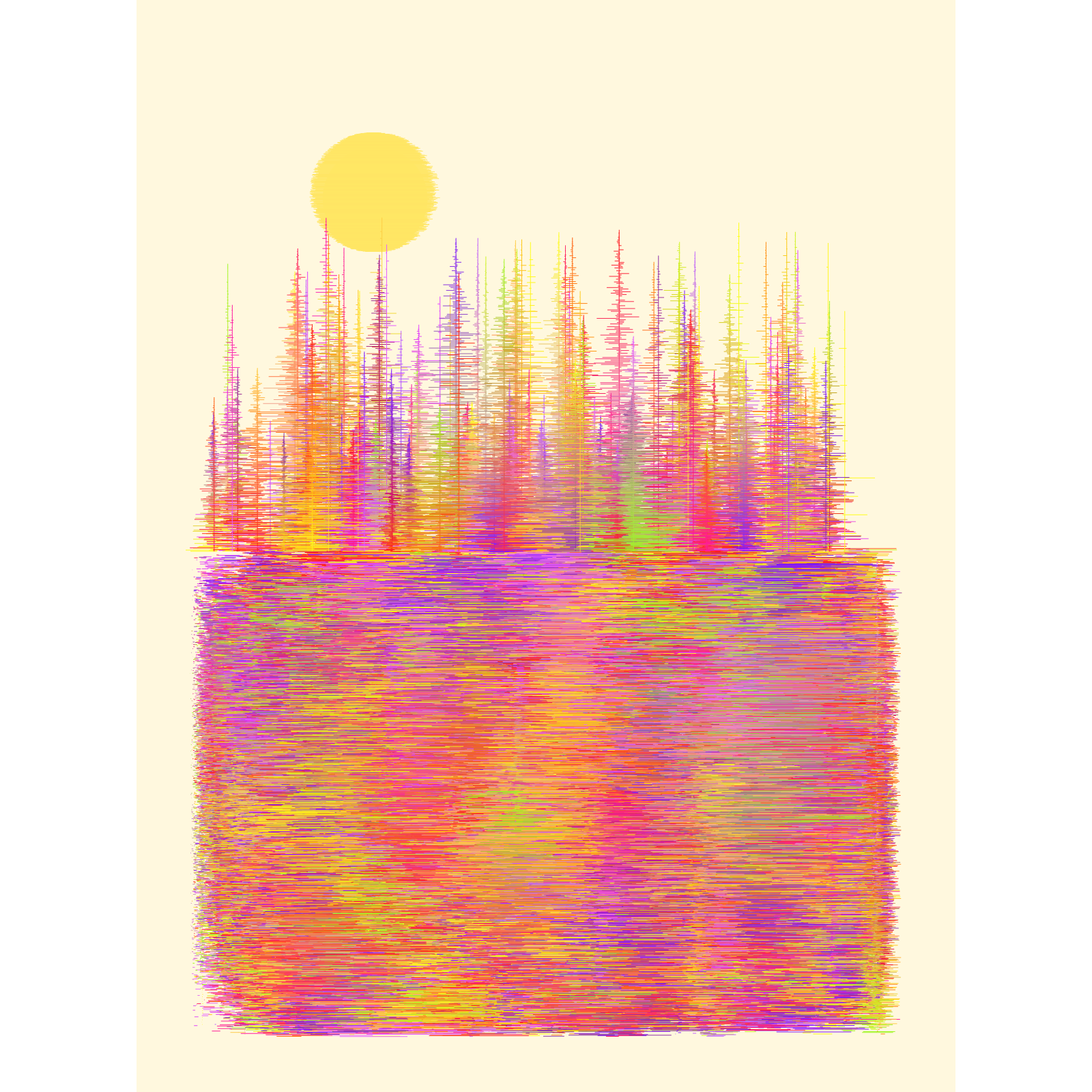 Gradient Lake #254 static NFT preview