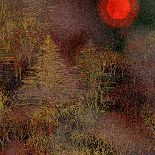 Moonlit Native Bush #34 static token preview