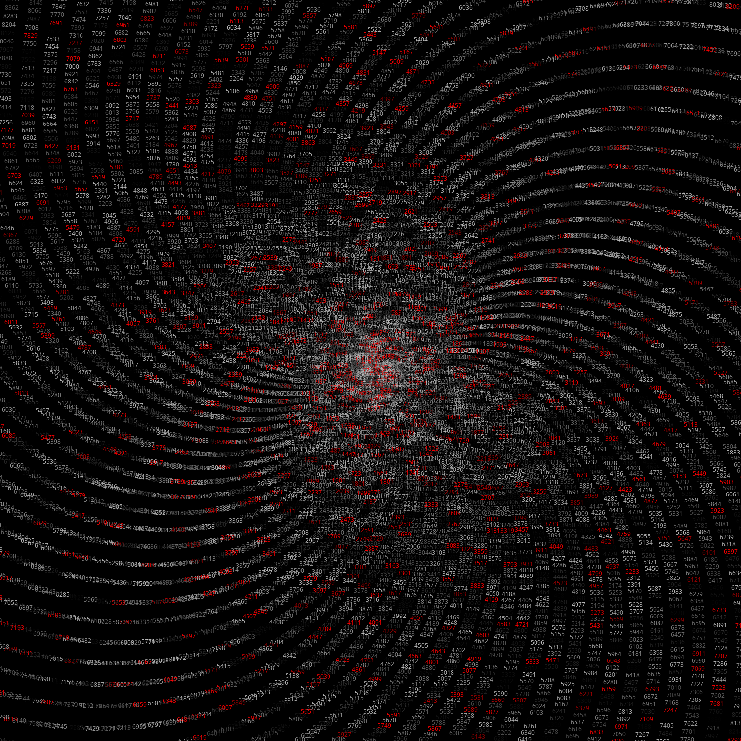 Polar Plot of Numbers #397 static token preview