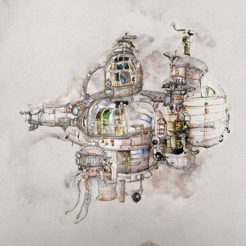 Utopian Space Castles #5 static token preview
