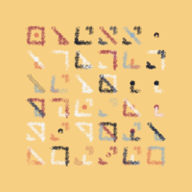 Calligraphic #60 static NFT preview