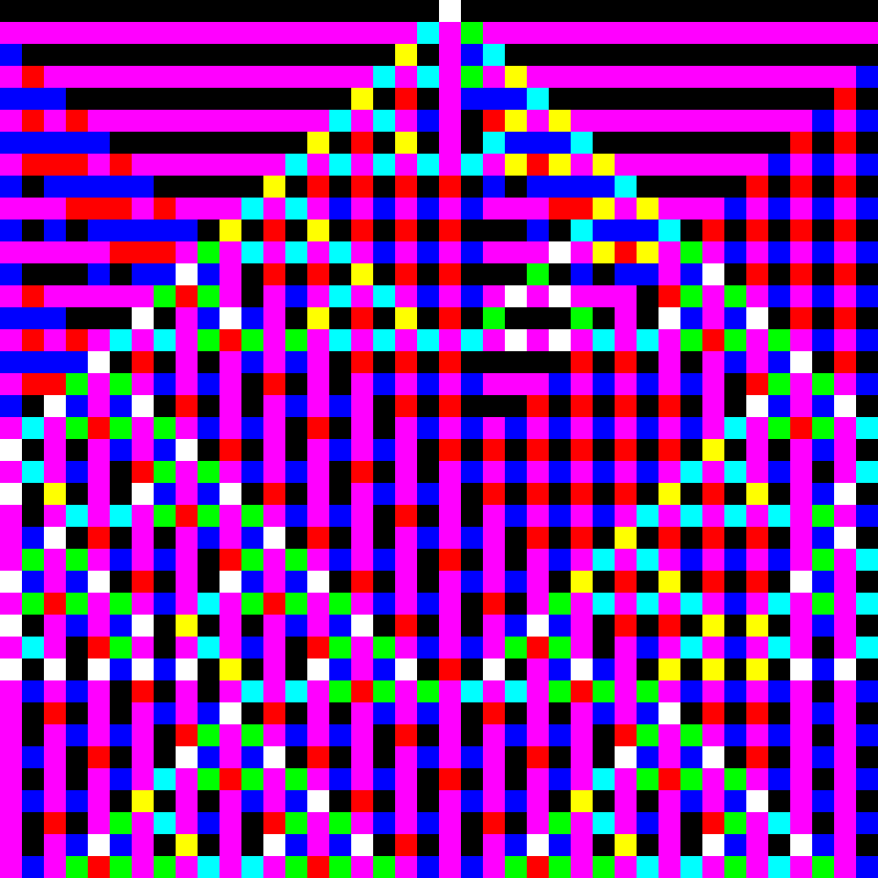 RGB Elementary Cellular Automaton #597 static token preview