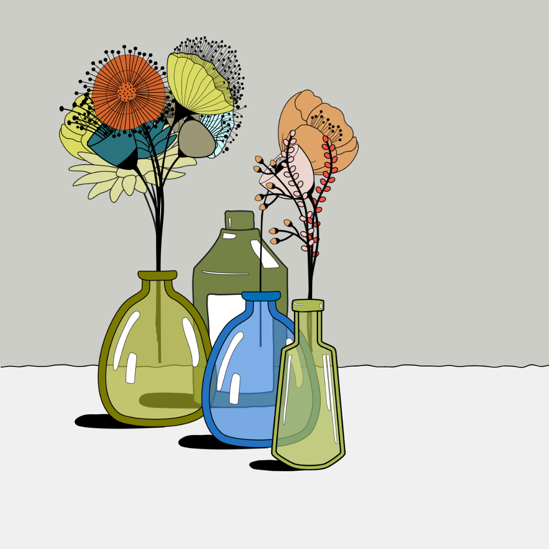 Flowers & Bottle #30 static NFT preview