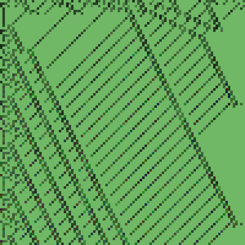 Colored Elementary Cellular Automaton #156 static token preview