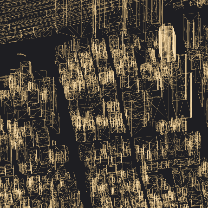 Wireframe City: Tokyo Shibuya #96 static NFT preview