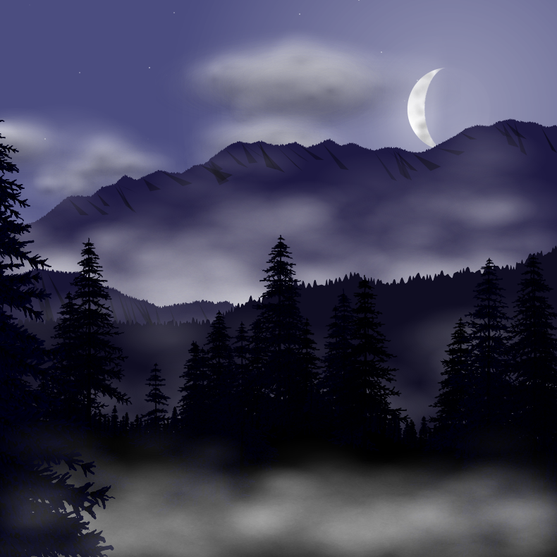 Moonlit Mountains #85 static NFT preview