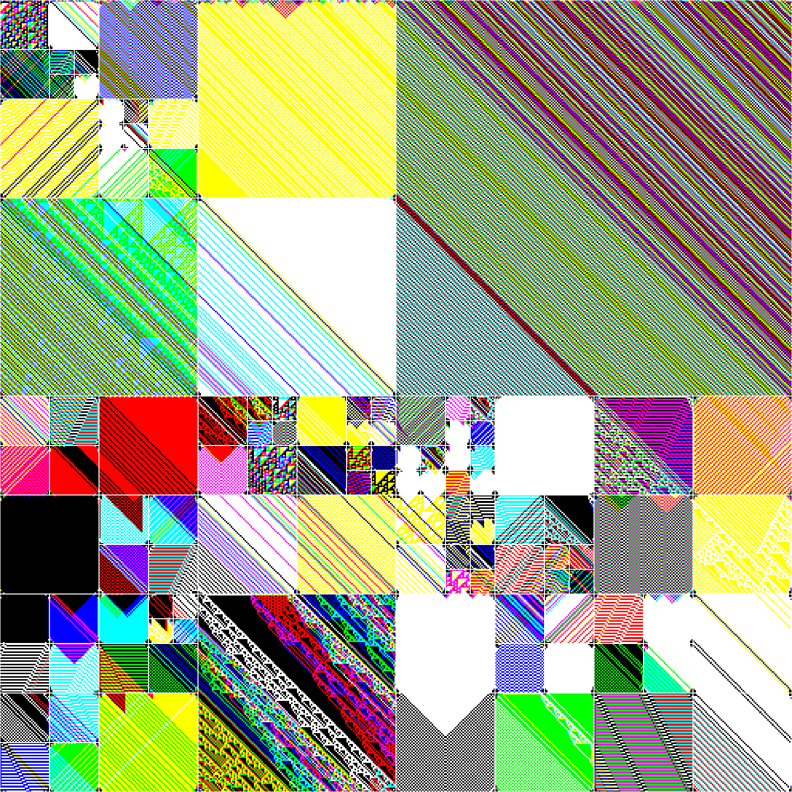 RULES (for Elementary Cellular Automata) #342 static token preview