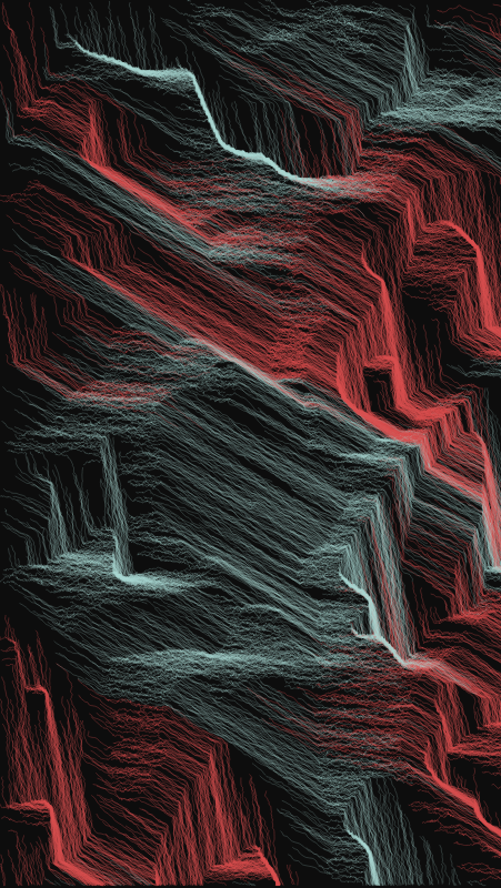 Algoscapes | Rock-face #104 static token preview