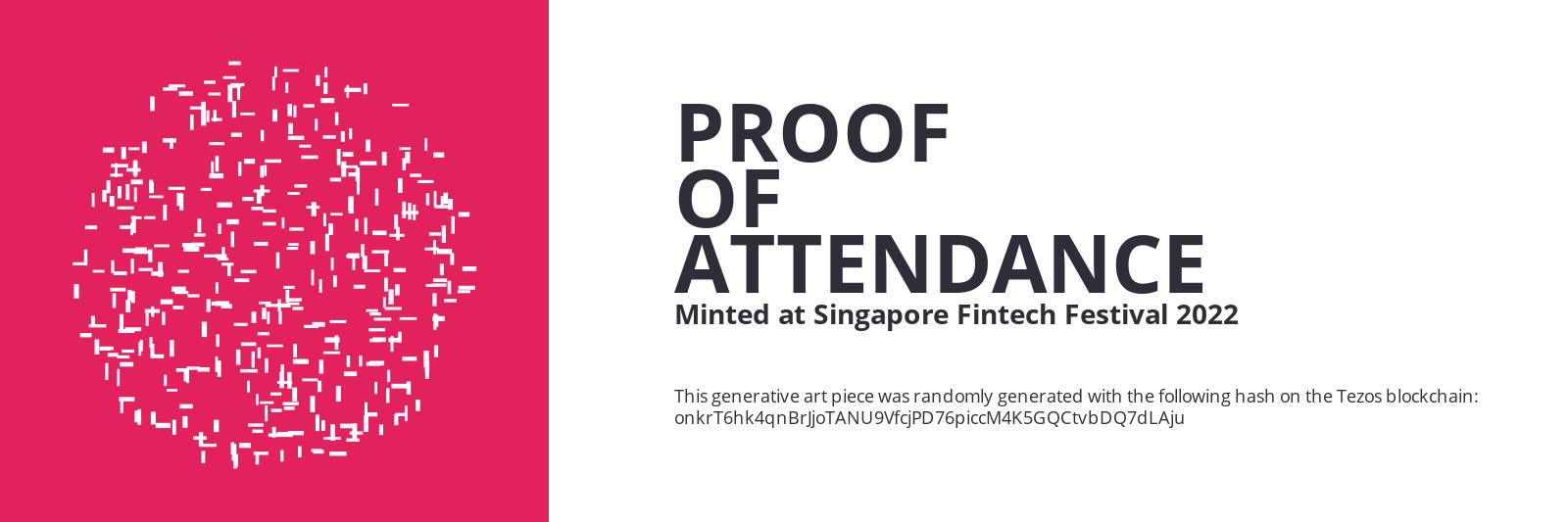 SFF2022 Proof of Attendance Token #1048 static token preview